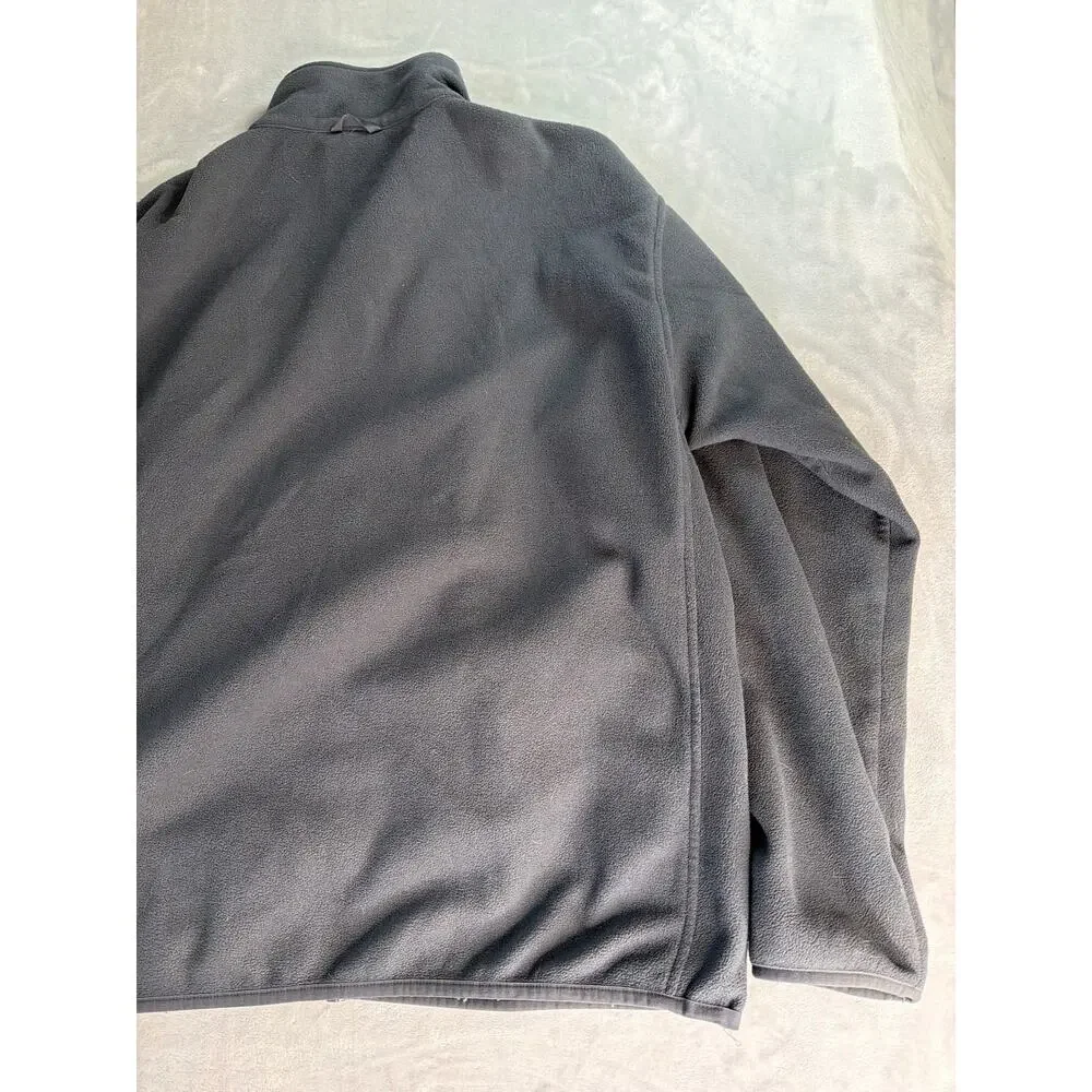 The North Face Jacket Mens XXL Grey Grid Fleece Full Zip Smoked Pearl